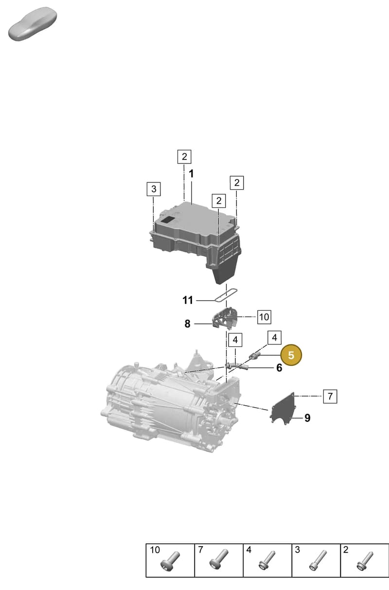 PAD121131 — Porsche Taycan Sport Turismo (2023-2025) diagram p64152000, position 5