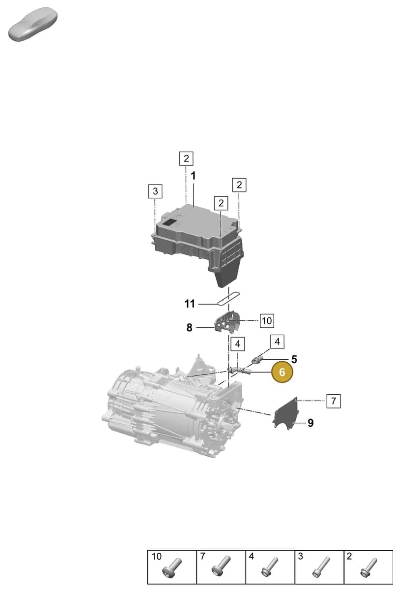 PAD121132 — Porsche Taycan Sport Turismo (2023-2025) diagram p64152000, position 6