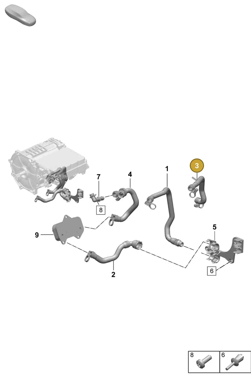 PAD121177 — Porsche Taycan Sport Turismo (2023-2025) diagram p64155550, position 3