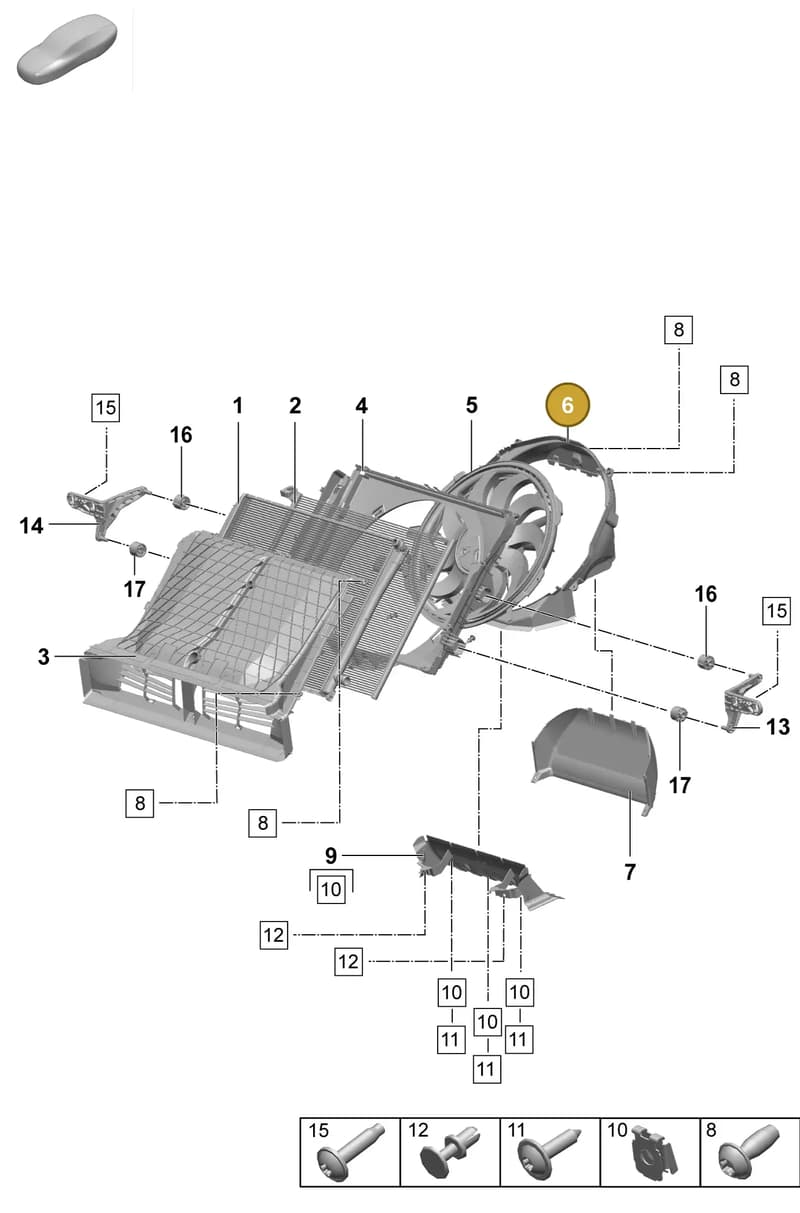PAD121291 — Porsche Macan (2024-2024) diagram p61155200, position 6