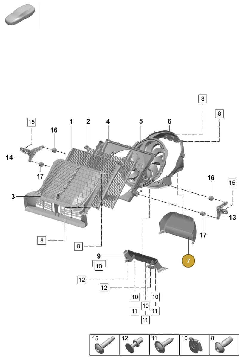 PAD121293 — Porsche Macan (2024-2024) diagram p61155200, position 7