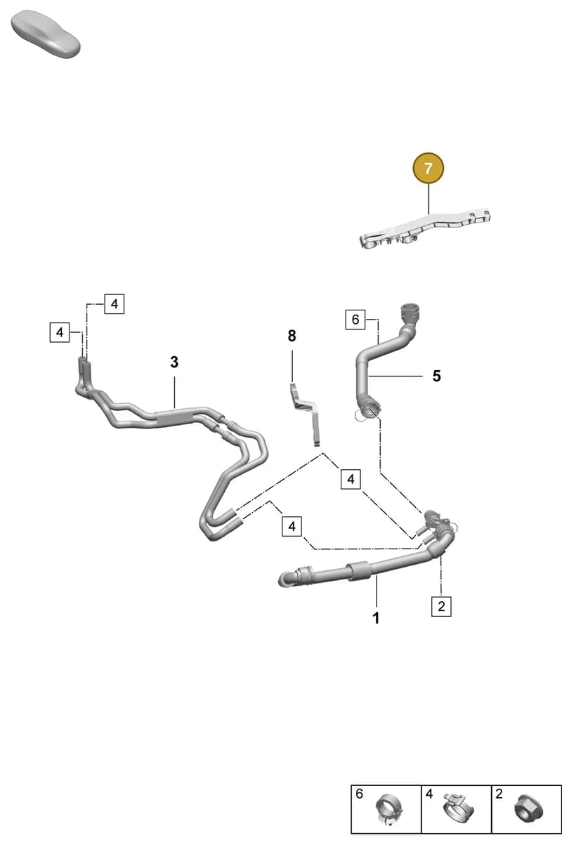 PAD121522B — Porsche Macan (2024-2024) diagram p61155070, position 7