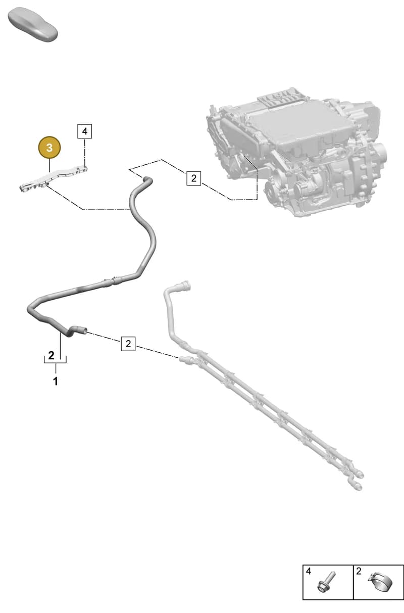 PAD121522 — Porsche Macan (2024-2024) diagram p61155060, position 3