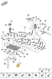 PAD121660 Porsche Bracket for Coolant Pipe