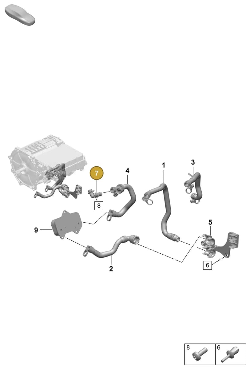 PAD121743A — Porsche Taycan Sport Turismo (2023-2025) diagram p64155550, position 7