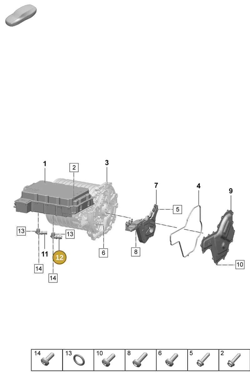 PAD121743A — Porsche Taycan Sport Turismo (2023-2025) diagram p64152050, position 12