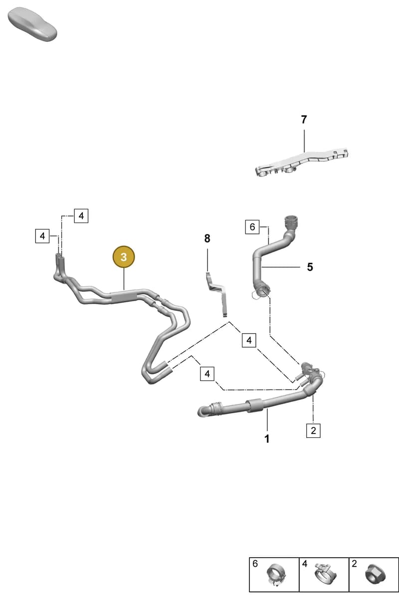 PAD122157B — Porsche Macan (2024-2024) diagram p61155070, position 3