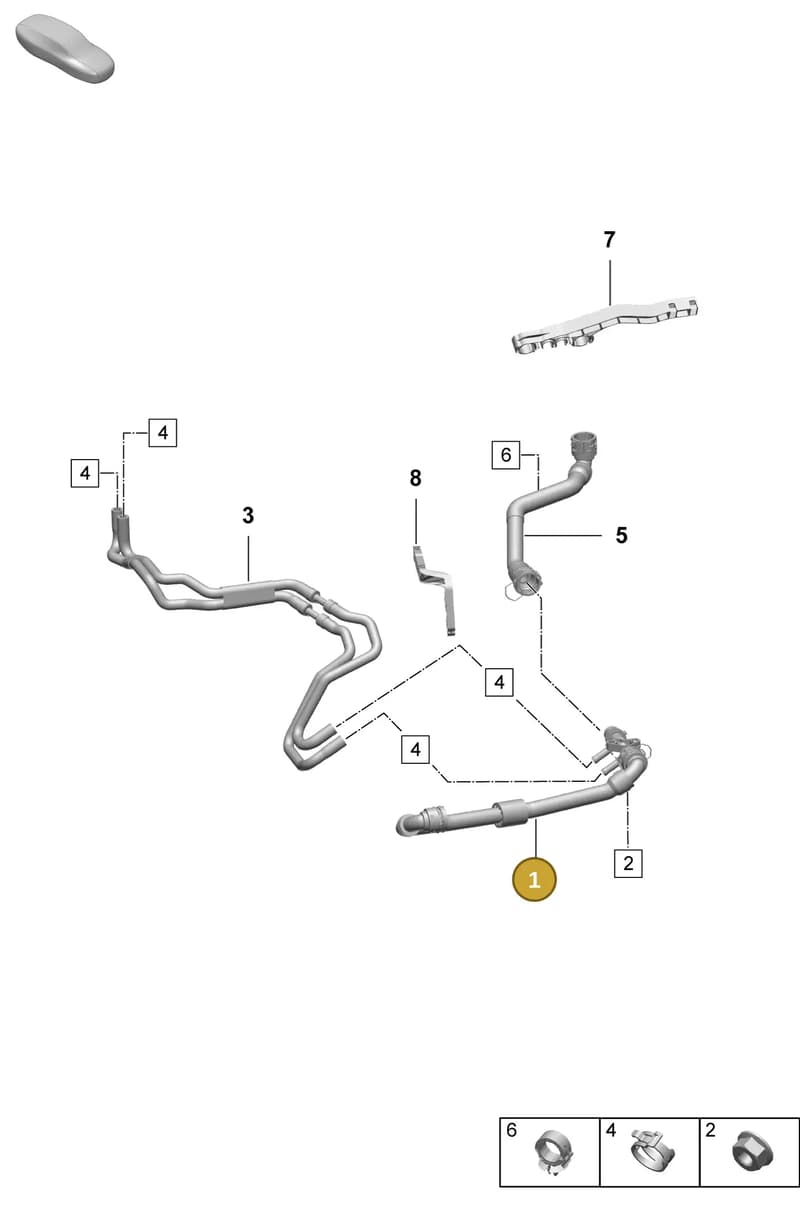 PAD122157D — Porsche Macan (2024-2024) diagram p61155070, position 1