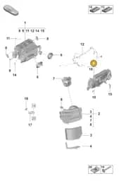 PAD260122 Porsche Evaporator Housing