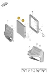 PAD260403 Porsche A/C Condenser