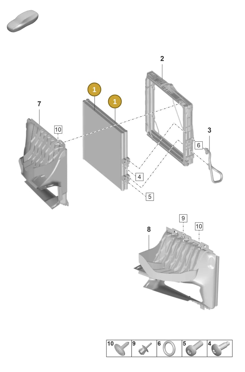 PAD260403 — Porsche Taycan Sport Turismo (2023-2025) diagram p56814100, position 1