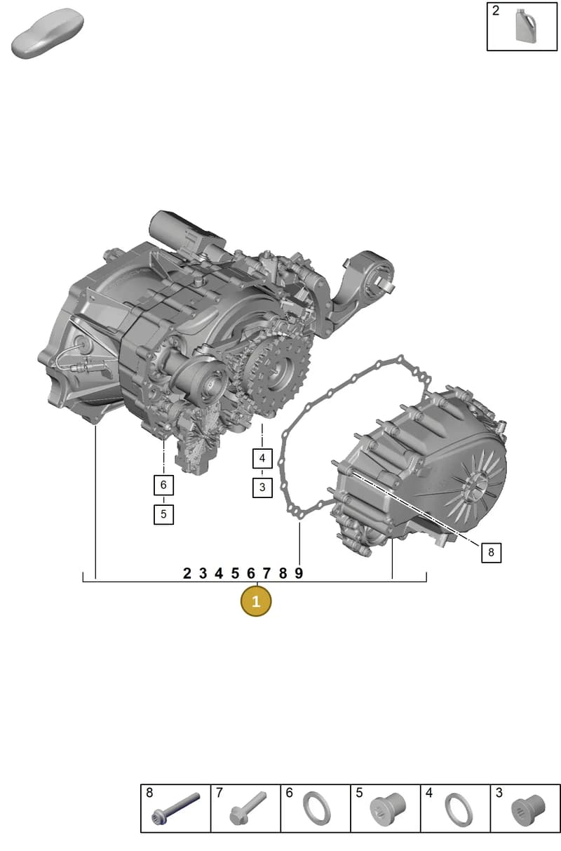 PAD300041AX — Porsche Taycan Sport Turismo (2023-2025) diagram p56355000, position 1