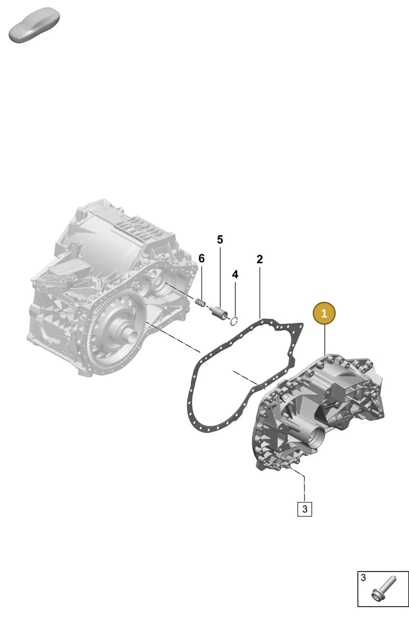 PAD301102A — Porsche Macan (2024-2024) diagram p61355200, position 1