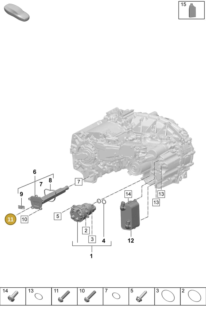 PAD301131 — Porsche Macan (2024-2024) diagram p61355120, position 11