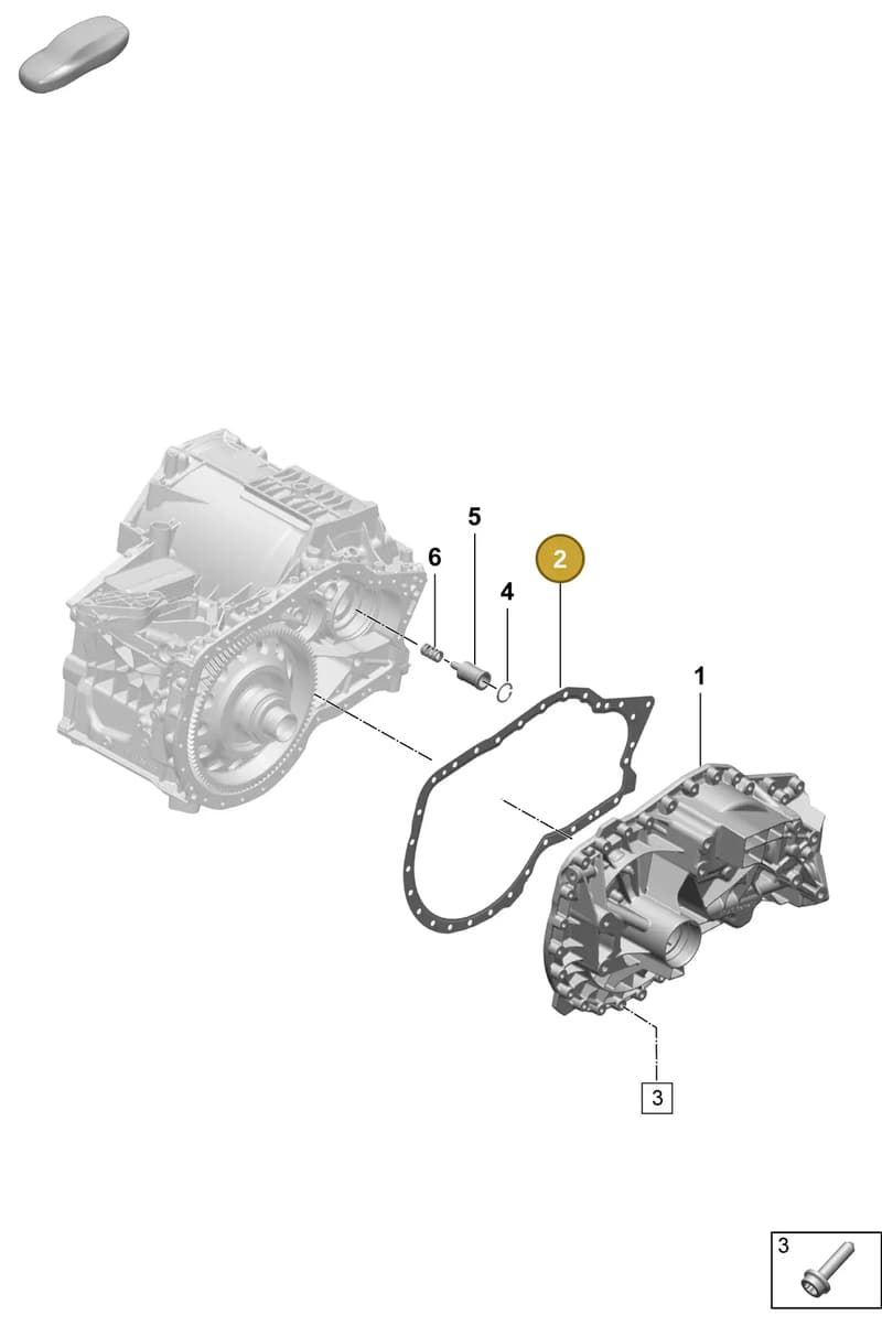 PAD301131A — Porsche Macan (2024-2024) diagram p61355200, position 2