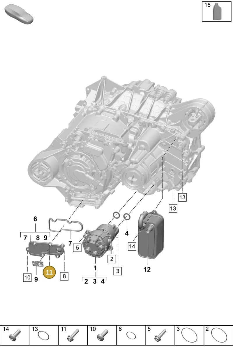 PAD301131 — Porsche Macan (2024-2024) diagram p61354100, position 11