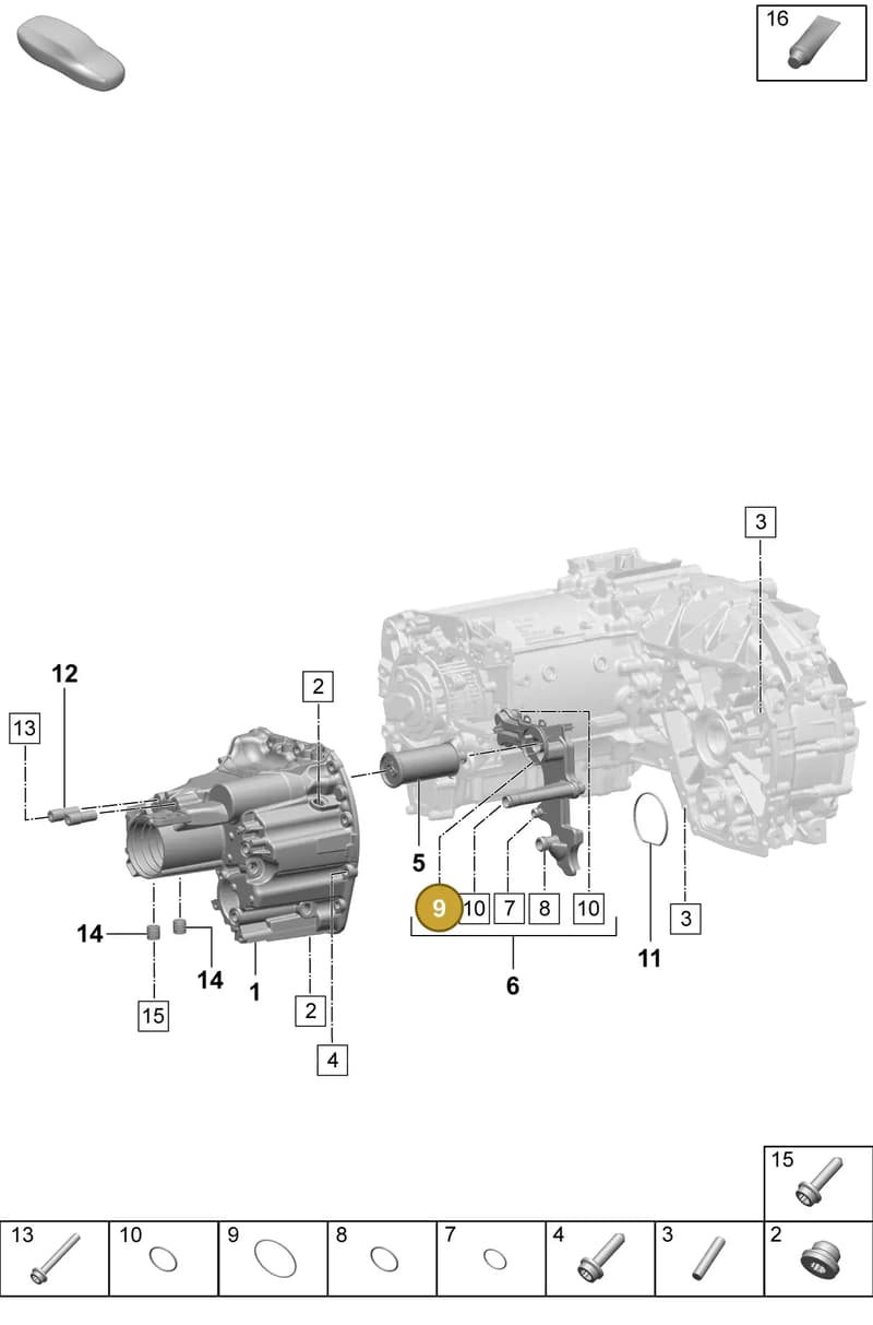 PAD301139C — Porsche Macan (2024-2024) diagram p61355130, position 9