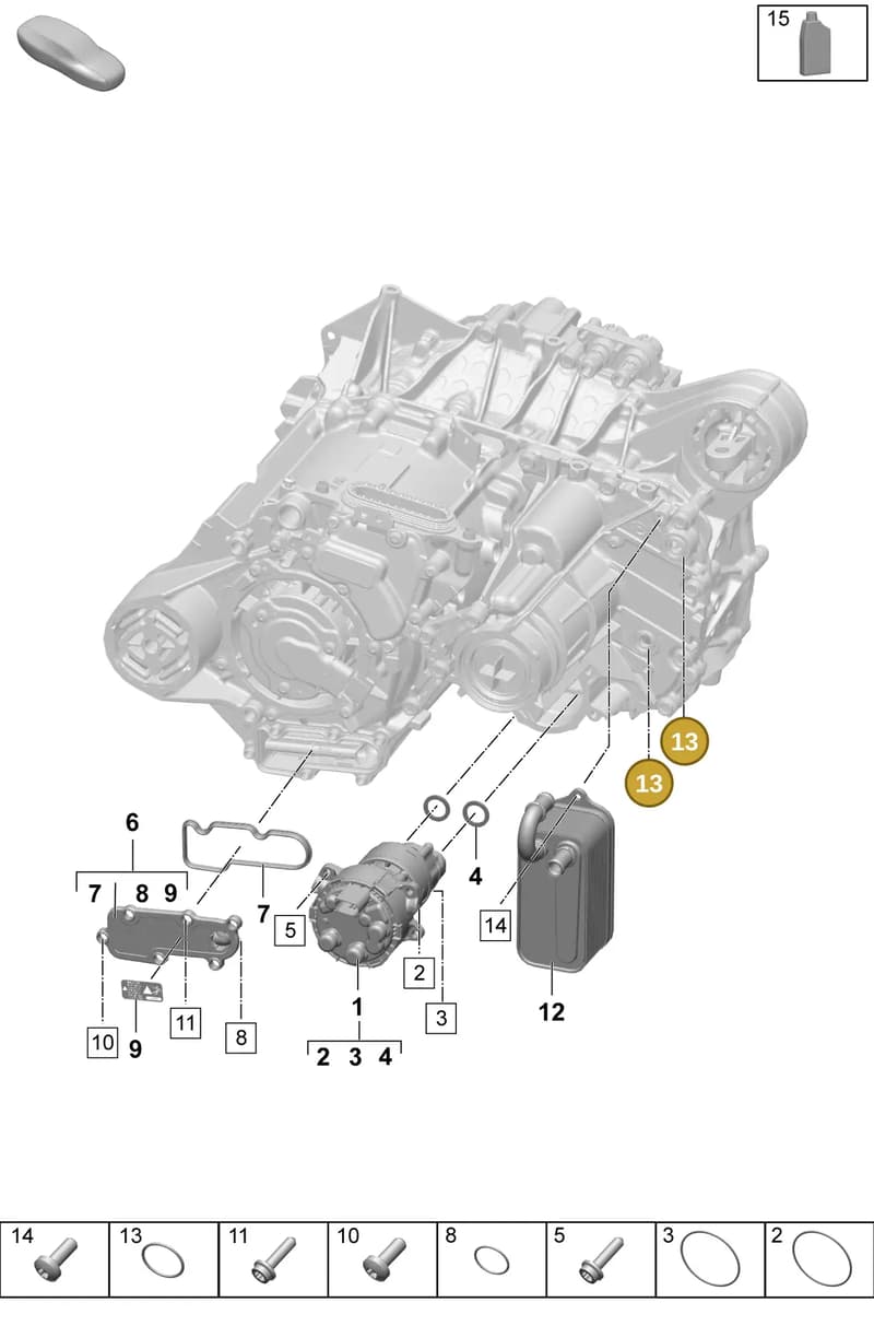 PAD301164 — Porsche Macan (2024-2024) diagram p61354100, position 13