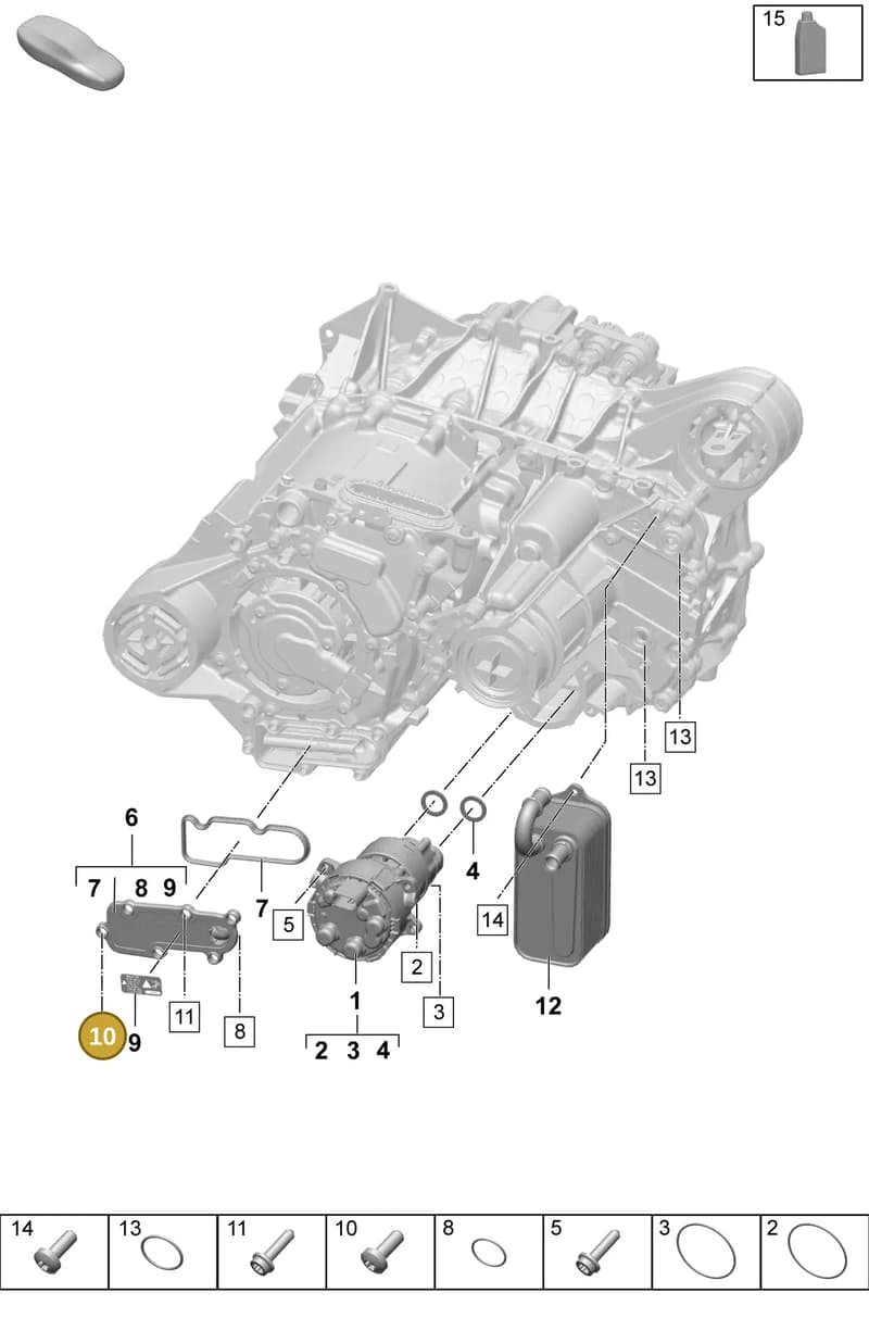 PAD301505A — Porsche Macan (2024-2024) diagram p61354100, position 10