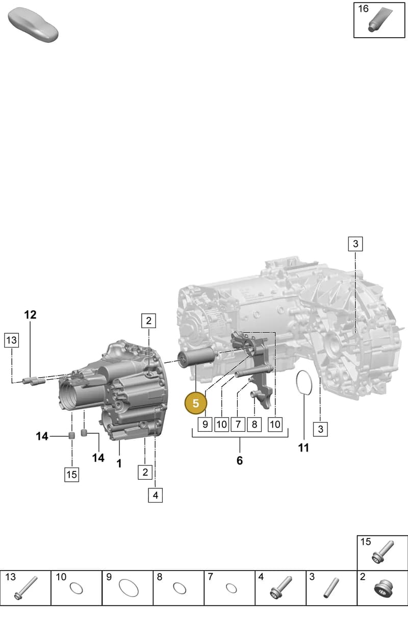 PAD301516 — Porsche Macan (2024-2024) diagram p61355130, position 5
