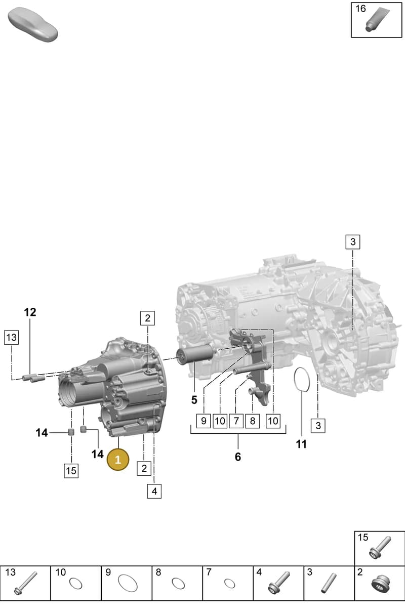 PAD301687 — Porsche Macan (2024-2024) diagram p61355130, position 1