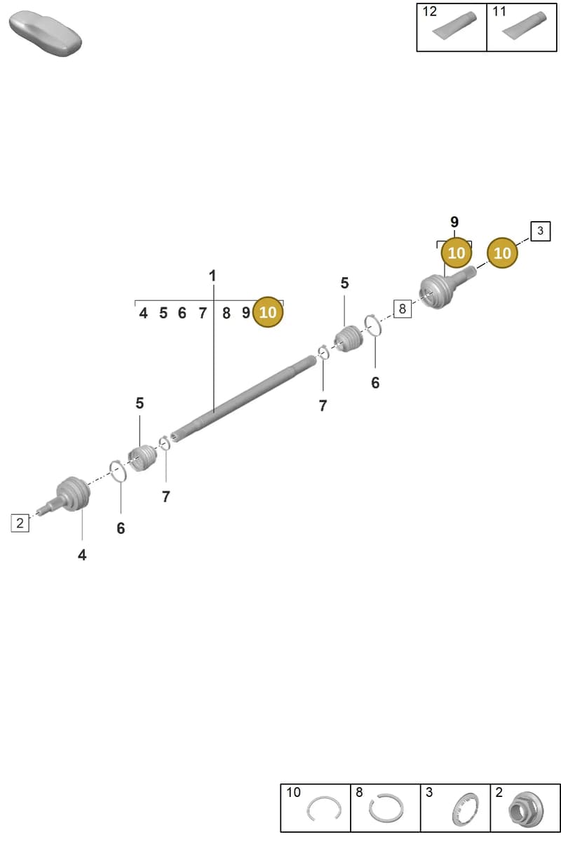 PAD311520 — Porsche Panamera (2023-2025) diagram p58501100, position 10