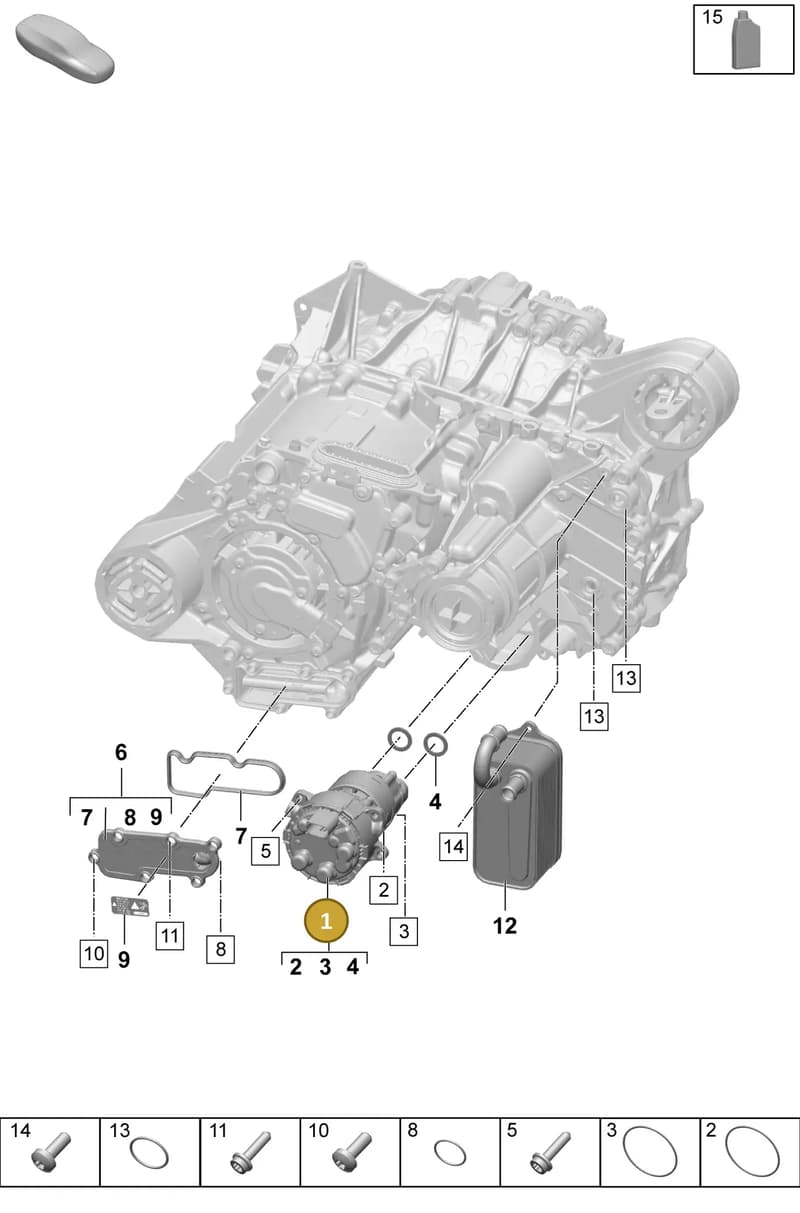PAD315105 — Porsche Macan (2024-2024) diagram p61354100, position 1