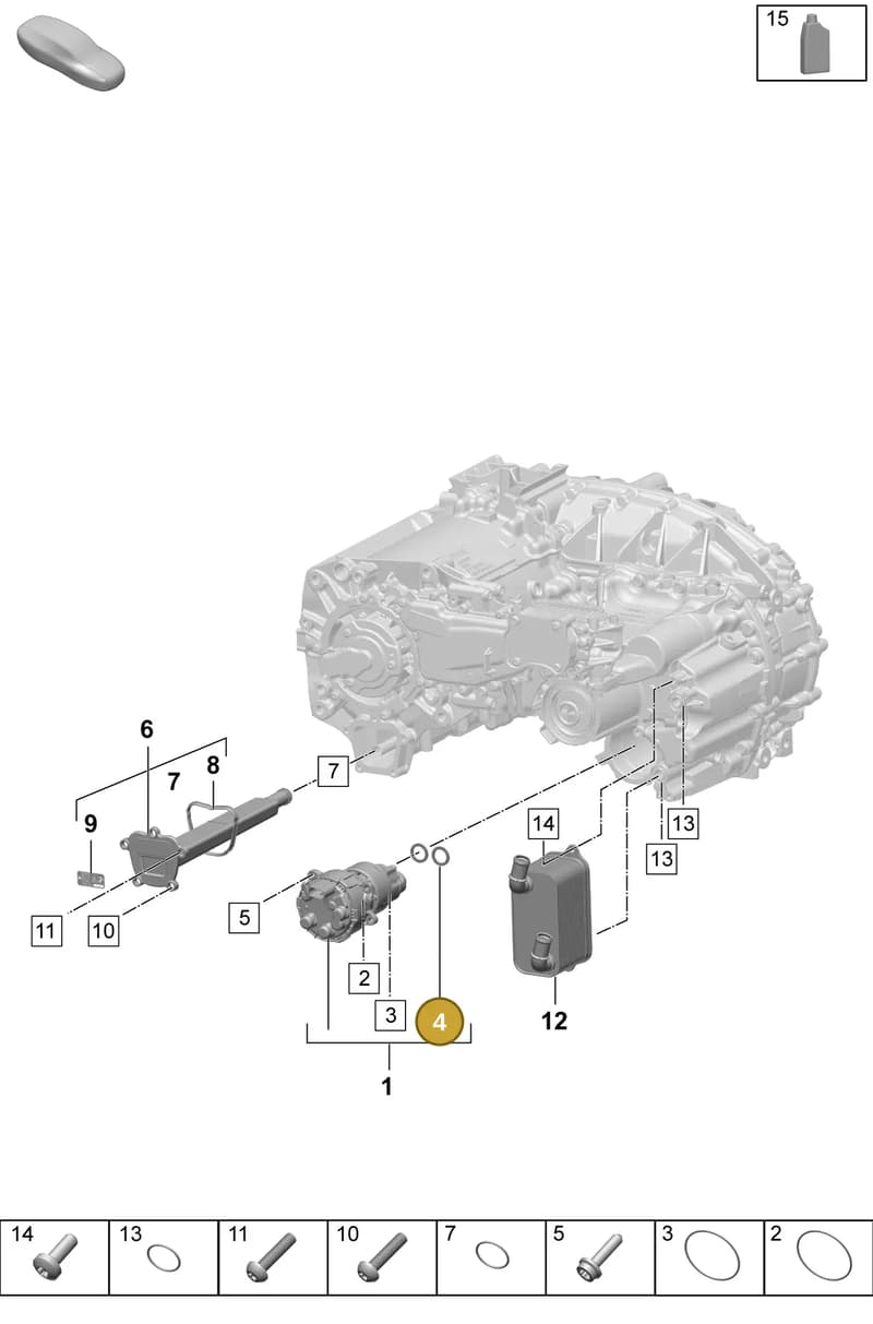 PAD315380 — Porsche Macan (2024-2024) diagram p61355120, position 4
