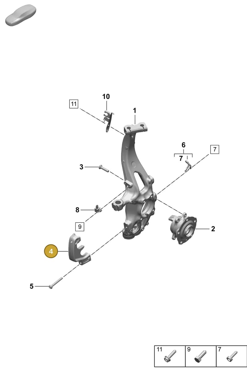 PAD407238 — Porsche Macan (2024-2024) diagram p61401020, position 4