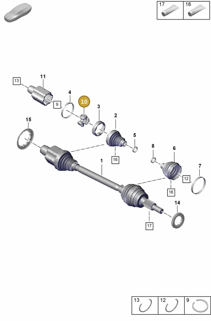 PAD407341 — Porsche Panamera (2020-2023) diagram p58401100, position 10