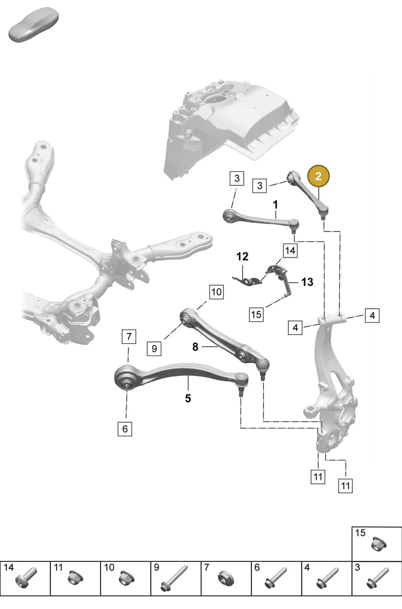 PAD407509 — Porsche Macan (2024-2024) diagram p61401050, position 2