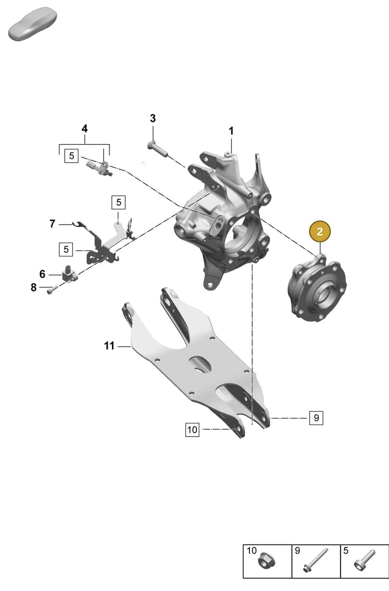 PAD407621B — Porsche Macan (2024-2024) diagram p61501020, position 2
