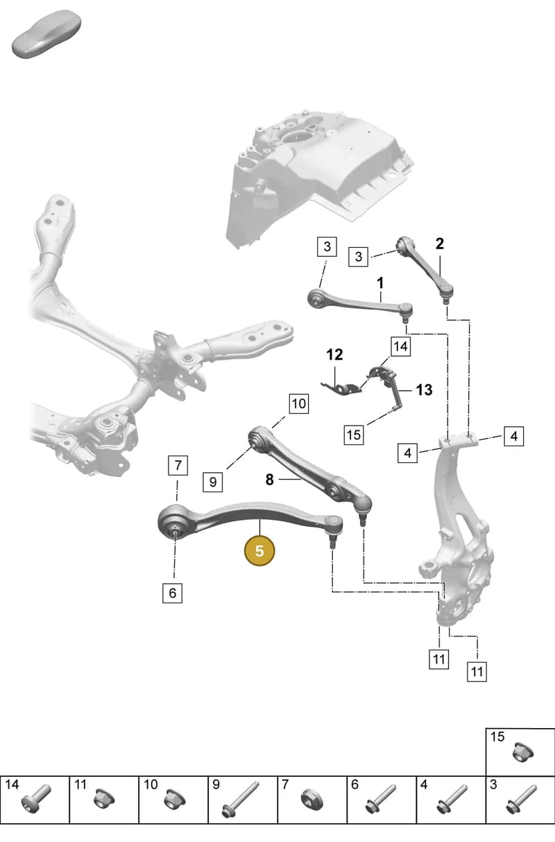 PAD407694A — Porsche Macan (2024-2024) diagram p61401050, position 5