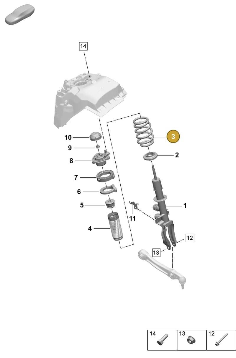 PAD411105C504 — Porsche Macan (2024-2024) diagram p61402010, position 3