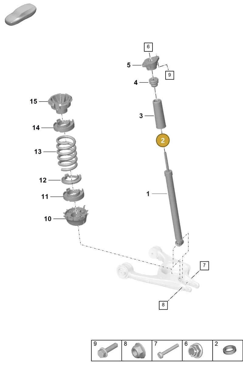 PAD411109 — Porsche Taycan Sport Turismo (2019-2024) diagram p56502010, position 2