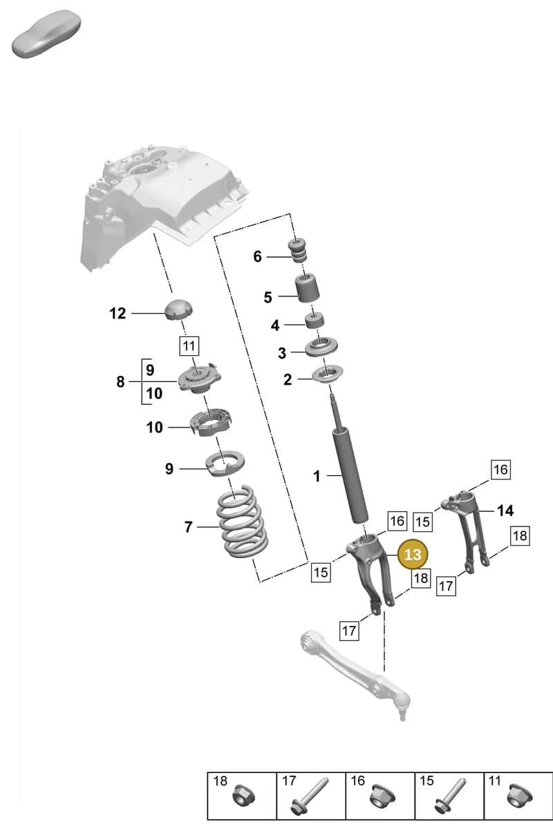 PAD413037 — Porsche Macan (2024-2024) diagram p61402020, position 13