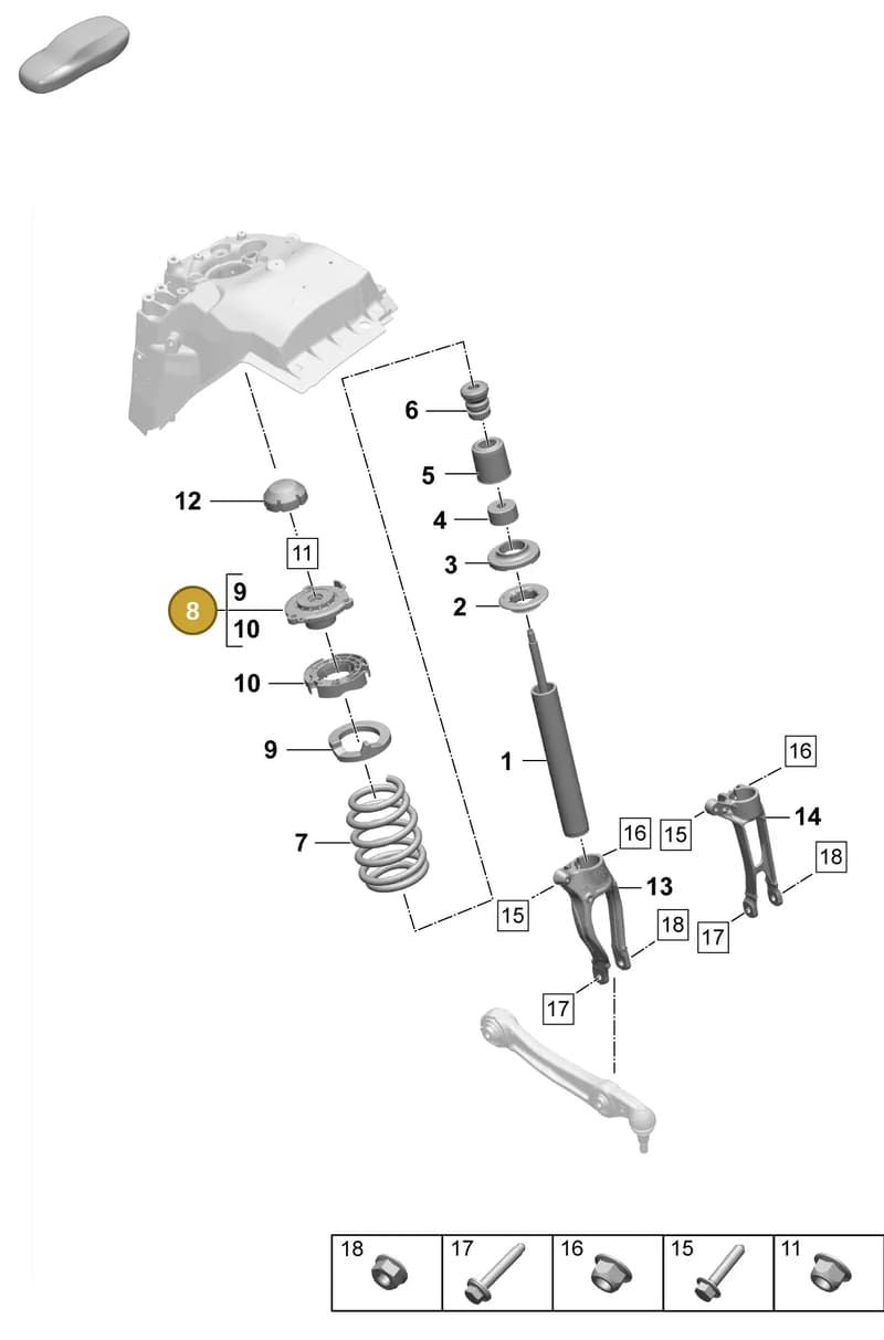 PAD413333 — Porsche Macan (2024-2024) diagram p61402020, position 8