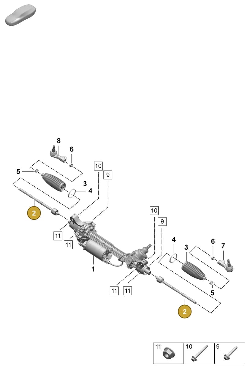 PAD423810 — Porsche Macan (2024-2024) diagram p61403000, position 2