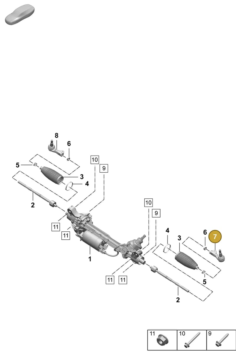 PAD423811 — Porsche Macan (2024-2024) diagram p61403000, position 7