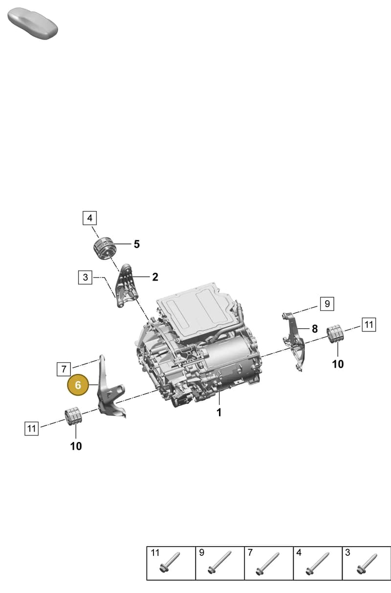 PAD599605 — Porsche Macan (2024-2024) diagram p61151130, position 6