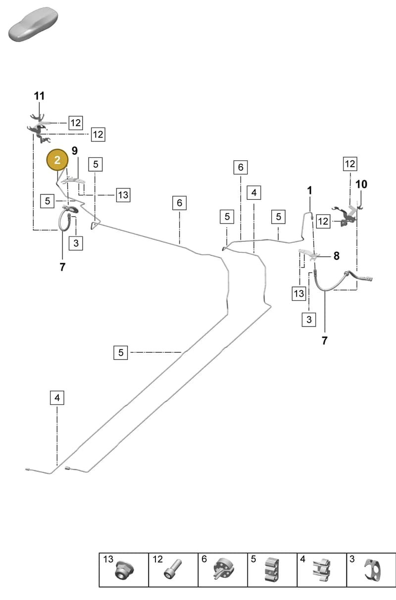 PAD614728 — Porsche Macan (2024-2024) diagram p61604020, position 2