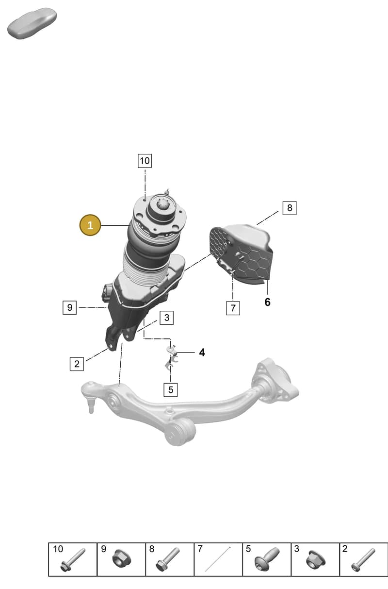 PAD616037G — Porsche Taycan Sport Turismo (2023-2025) diagram p64402000, position 1