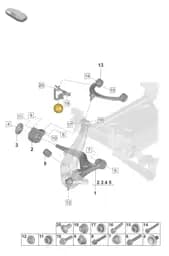 PAD616214 Porsche Level Sensor with Poles