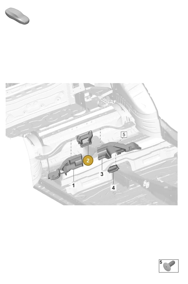 PAD813560A — Porsche Taycan Sport Turismo (2019-2024) diagram p56801810, position 2