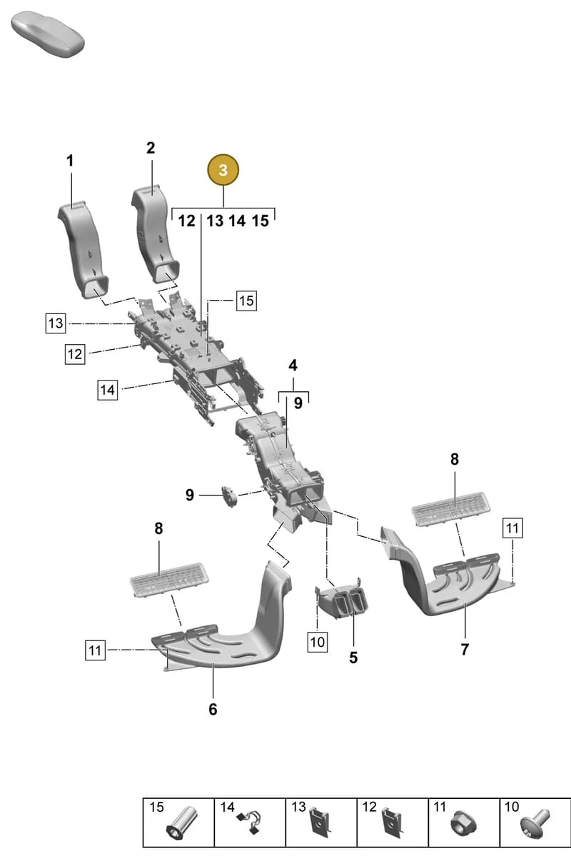 PAD815171 — Porsche Taycan Sport Turismo (2023-2025) diagram p64813200, position 3