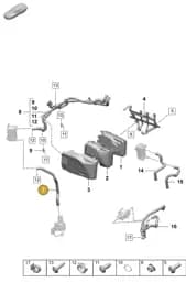 PAD815551 Porsche Heating Hose