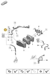 PAD815552 Porsche Heating Hose