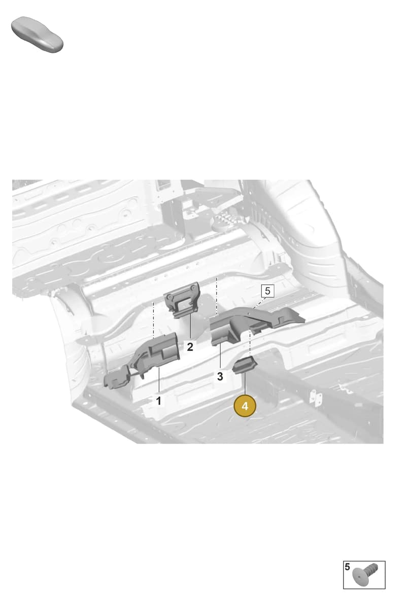 PAD817668 — Porsche Taycan Sport Turismo (2019-2024) diagram p56801810, position 4