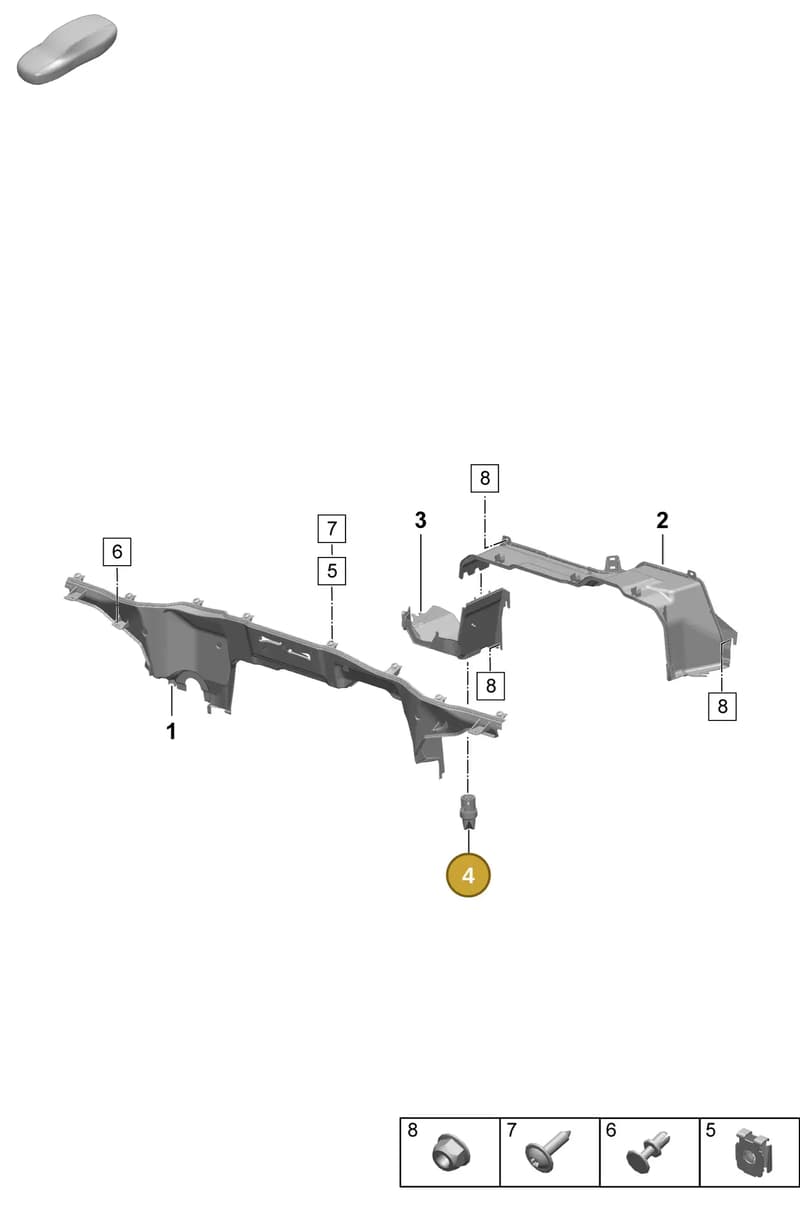 PAD819419 — Porsche Macan (2024-2024) diagram p61801140, position 4