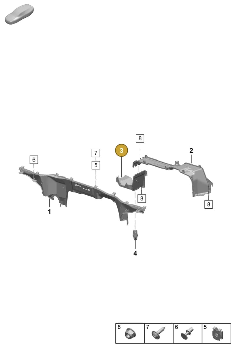PAD819524C — Porsche Macan (2024-2024) diagram p61801140, position 3